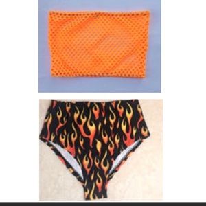 Two piece rave outfit